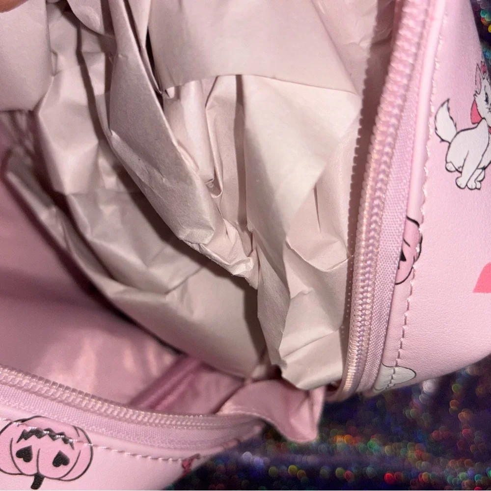 Exclusive Disney The Aristocats Marie Jack-o-Lantern Pink Cosmetic Bag